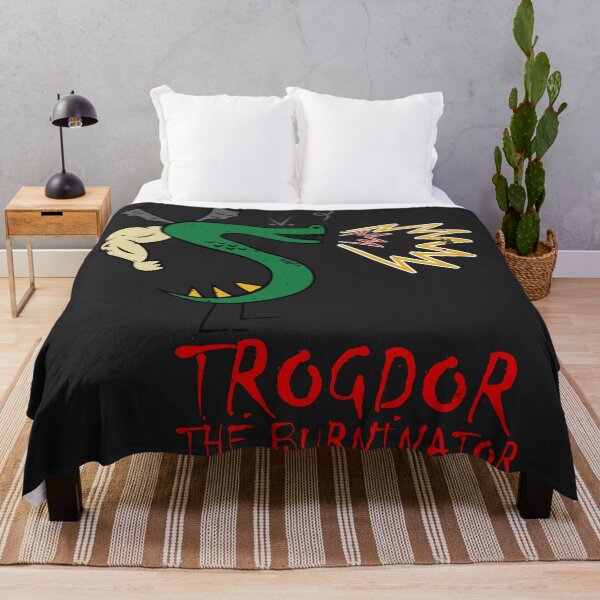 Item preview, Trogdor The Burninator Distressed Dragon Vintage Red Font designed and sold by BUNNIES-EL.