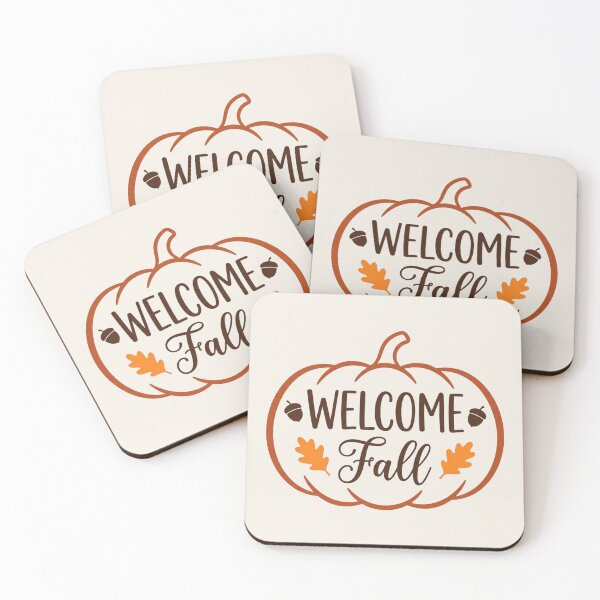 Item preview, Welcome Fall Pumpkin Silhouette & Autumn Leaves designed and sold by PACS0011.