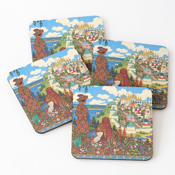 Item preview, Fairy Tale Wall Art, The Tale of Tsar Saltan by Ivan Bilibin, Russian Folklore Illustration designed and sold by RickE.