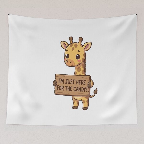 Item preview, Cute Giraffe Here For Candy designed and sold by Ella_Sketch.