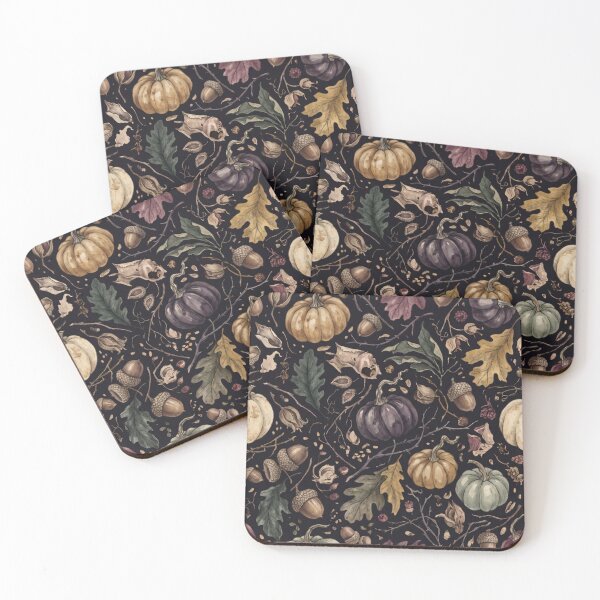 Item preview, Pumpkins and Acorns – Vintage Autumn Botanical Pattern designed and sold by Noctifolia Field Journal.