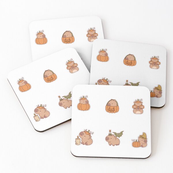 Item preview, Adorable Little Capybara With Pumpkin Spooky Season designed and sold by KAWAII STUDIO NB.