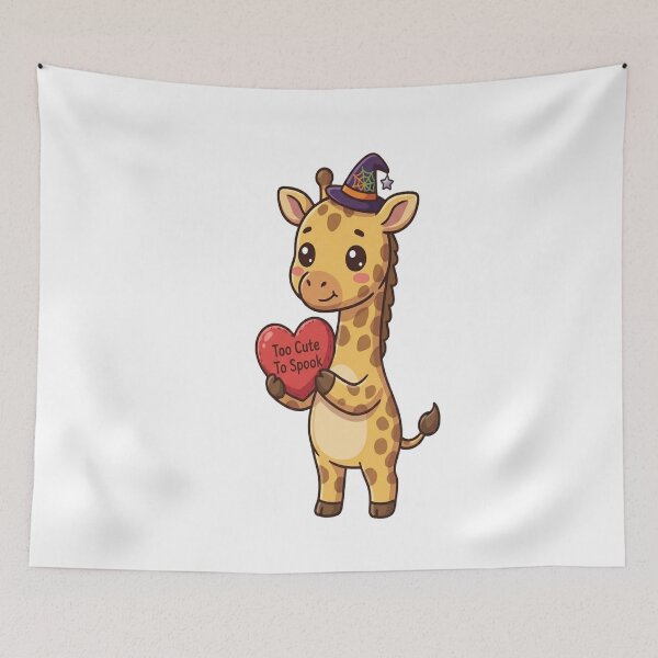 Item preview, Cute Giraffe Too Cute To Spook designed and sold by Ella_Sketch.