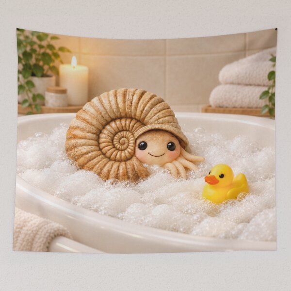 Item preview, Cozy Ammonite Bubble Bath designed and sold by Sillytoe.