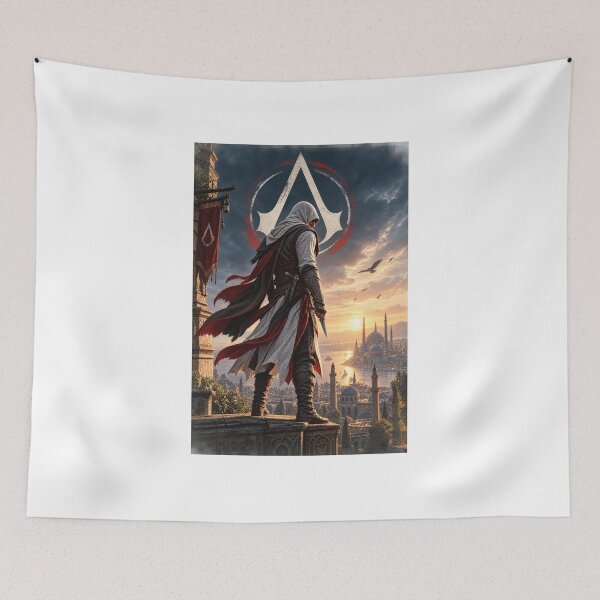 Item preview, Hooded Assassin – Shadows Over the Golden City | Dark Fantasy Art designed and sold by Ahsan393.