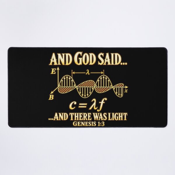 Item preview, And God Said, And There Was Light — Faith Meets Science designed and sold by OddlyZippy.