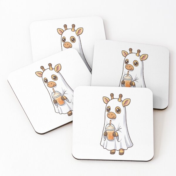 Item preview, Cute Ghost Giraffe Drinking Iced Coffee    designed and sold by Ella_Sketch.