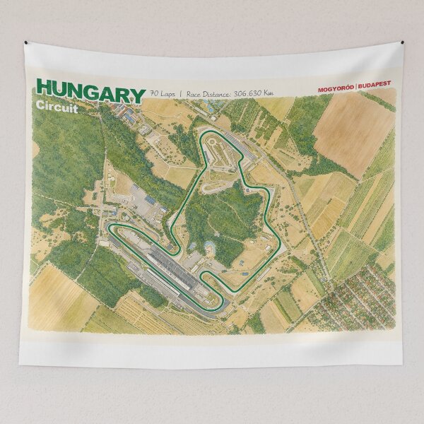 Item preview, Budapest Watercolor Track Map designed and sold by Mariel  Toigo.