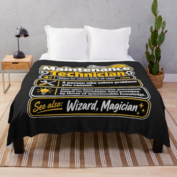 Item preview, Maintenance Technician Definition Funny Problem Solver Work Humor designed and sold by BUNNIES-EL.