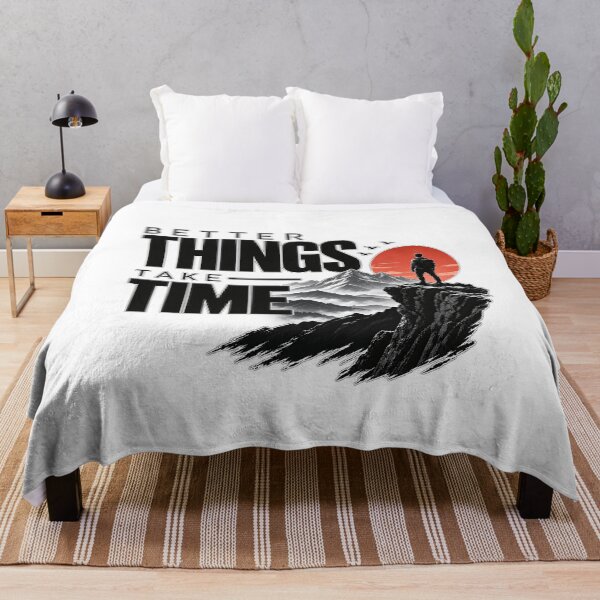 Item preview, Better Things Take Time: Mountain Adventure Motivational Quote designed and sold by Manish Pawar.