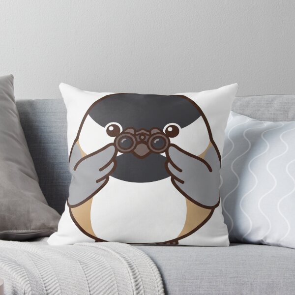 Item preview, Cute Chickadee With Binoculars Watching the Birdwatchers Back designed and sold by DesignbyKaan.