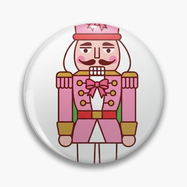 Item preview, Pink Nutcracker With Bows Ready to Guard the Holiday Party designed and sold by DesignbyKaan.