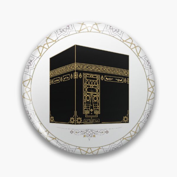 Item preview, Kaaba with Golden Crescent Moon and Floral Wreath - Islamic Watercolor Art designed and sold by SKShorts1993.