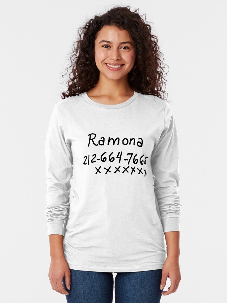"Scott Pilgrim Ramona Flowers Phone Number" Tshirt by UnconArt