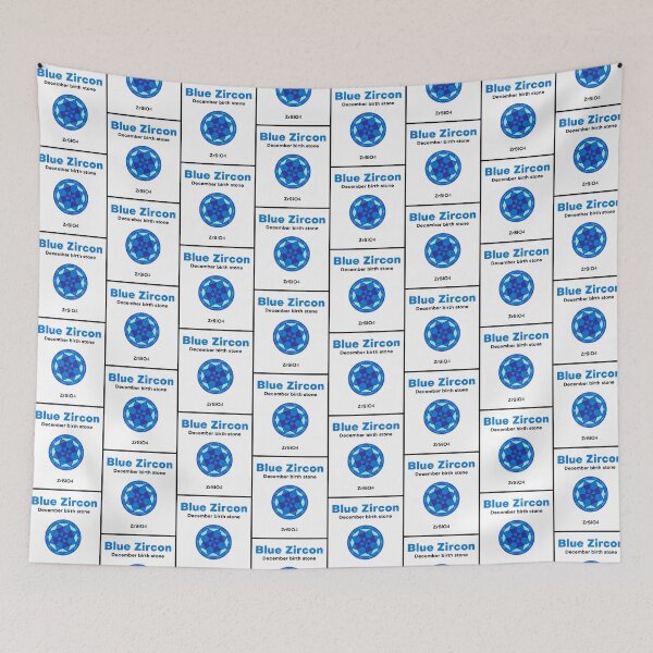 Item preview, Blue Zircon - December Birth Stone With Chemical Formula  designed and sold by Vector-Artist.