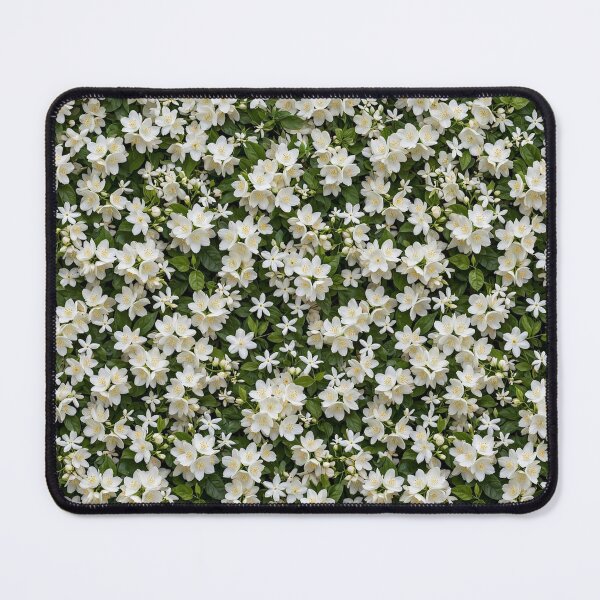 Item preview, Jasmines Across the Canvas — White Jasmine Blooms designed and sold by Stevercortinas.
