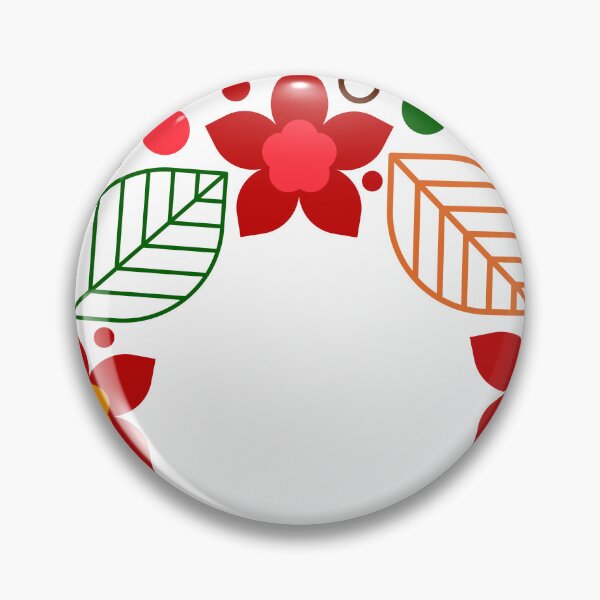 Item preview, Geometric Poinsettia Christmas Wreath designed and sold by Lesart Studio.