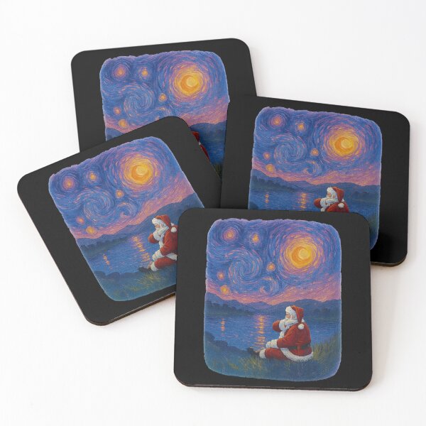 Item preview, Starry Night Santa christmas designed and sold by DoArtITa.