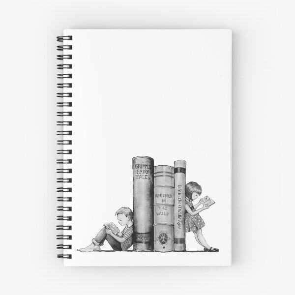 Item preview, Kids Reading Books, Bookends, Pencil Art, Literacy, Library designed and sold by JoyfulWhimsy.