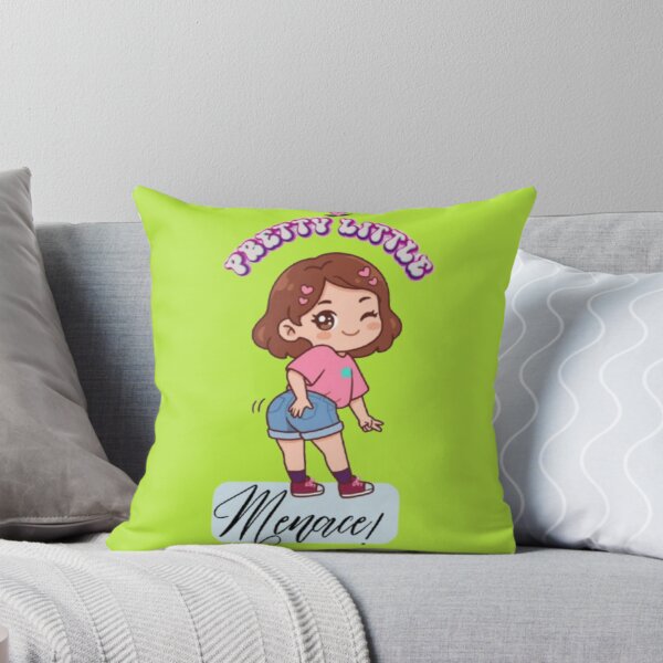 Item preview, Pretty Little Menace Cute Mischievous Girl Chibi Typography Art designed and sold by Miheerala.