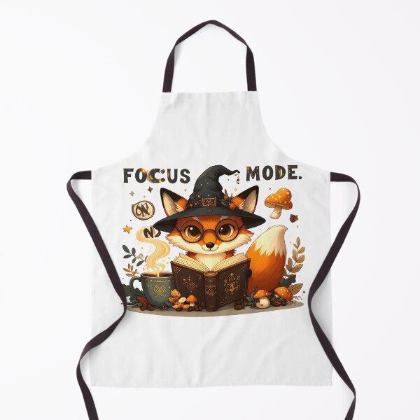 Item preview, Focus Mode Cute Witch Fox Reading Book designed and sold by BetweenForms.