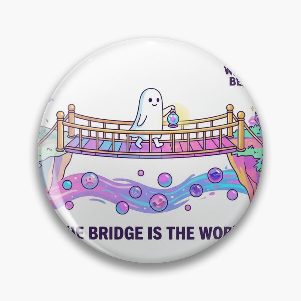 Item preview, The Bridge Is The Work Healing Journey Ghost Lantern Mental Health Therapy designed and sold by jrzvibe.