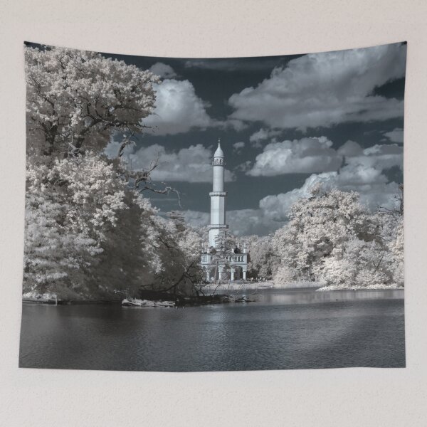 Item preview, Surreal Lednice Minaret in Infrared Dreamscape designed and sold by AngelusH.