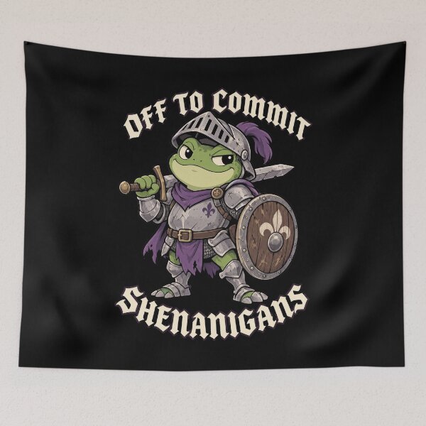 Item preview, Off to Commit Shenanigans Frog designed and sold by SignumShop.