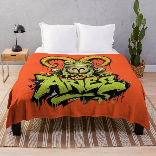 Item preview, Aries Zodiac Sign Graffiti Frog Art | Streetwear Ram Horns Toad Astrology Gift designed and sold by illeN-Art-World.
