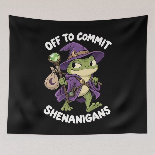 Item preview, Off to Commit Shenanigans Frog designed and sold by SignumShop.