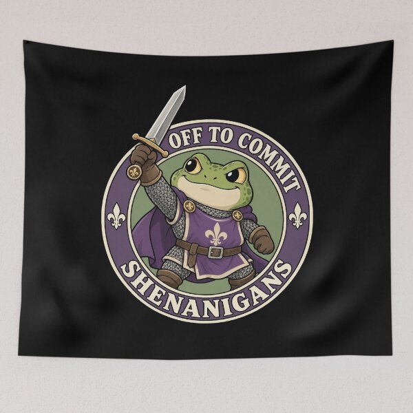 Item preview, Off to Commit Shenanigans Frog designed and sold by SignumShop.