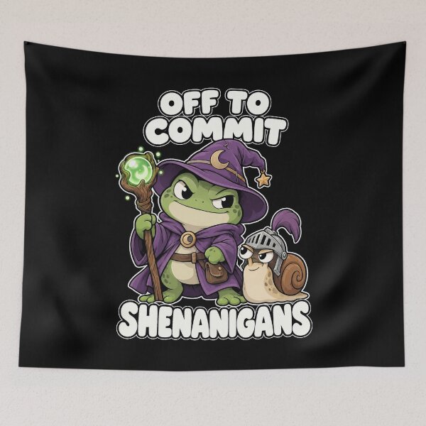 Item preview, Off to Commit Shenanigans Frog designed and sold by SignumShop.