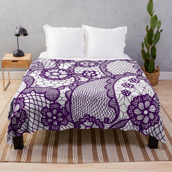 Item preview, Purple Floral Lace Pattern designed and sold by Groovy Looks.