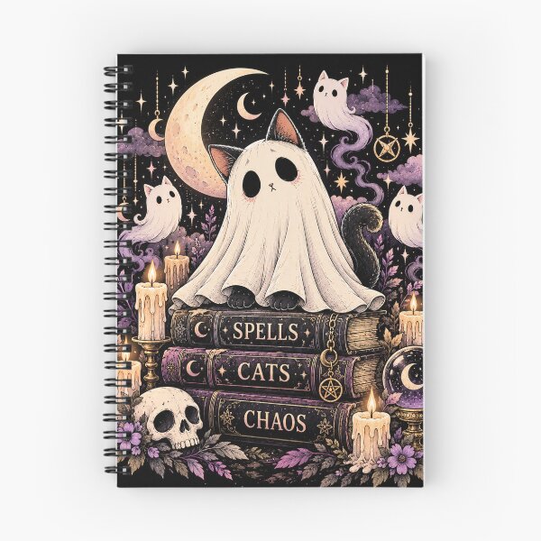 Item preview, Spells and Chaos Ghost Cat designed and sold by WonderFlux.