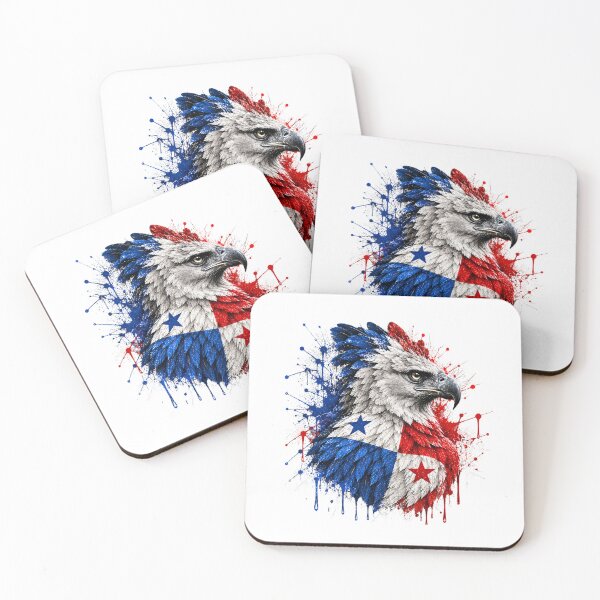 Item preview, Patriotic Panama Eagle – Panama Flag Blue White & Red Bird Art designed and sold by Graffiti Magic.
