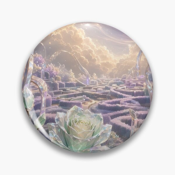 Item preview, Magical Glass Rose Enchanted Maze Labyrinth Fantasy designed and sold by MysticSpellsArt.