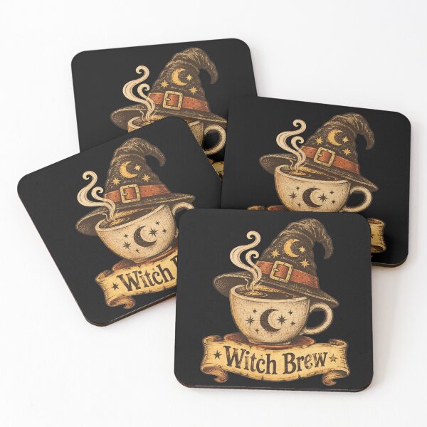 Item preview, Witch Brew Coffee - Vintage Halloween Witch Coffee T-Shirt designed and sold by Egypt Tag.