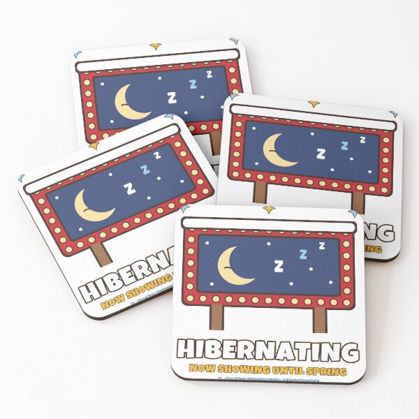 Item preview, Hibernating Now Showing Until Spring Funny Cozy Winter Movie Lover designed and sold by Bornprints.