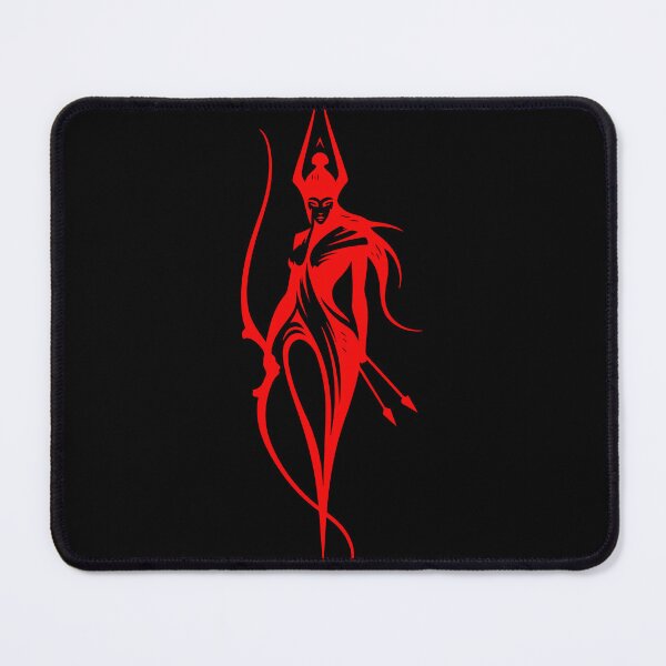 Item preview, Artemis Goddess of the Hunt Red Silhouette designed and sold by ClubVacay.