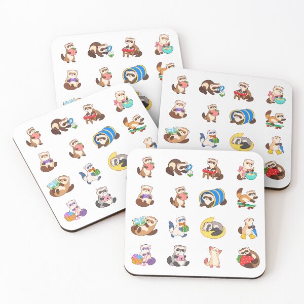 Item preview, Playful Ferrets designed and sold by Zoolumi.