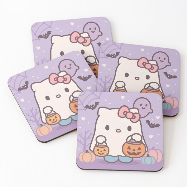 Item preview, Adorable Halloween Hello Kitty Ghost Art designed and sold by iloveyourcupid.