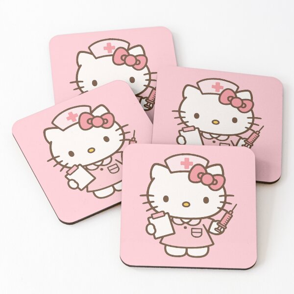 Item preview, Cute Pink Hello Kitty Nurse Design designed and sold by iloveyourcupid.