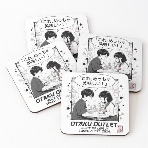 Item preview, Otaku Outlet Slice of Life Anime Ramen Couple Manga Panel T-Shirt designed and sold by DesignArtique.