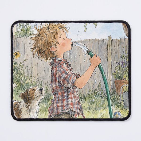 Item preview, Boy Drinking Out of a Garden Hose designed and sold by Maria Dryfhout.