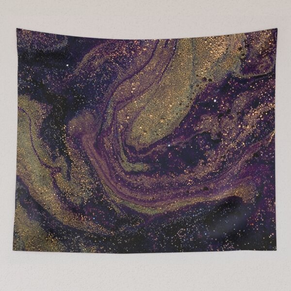 Item preview, Purple & Gold Galaxy Fluid Abstract designed and sold by CCWorkfloor.