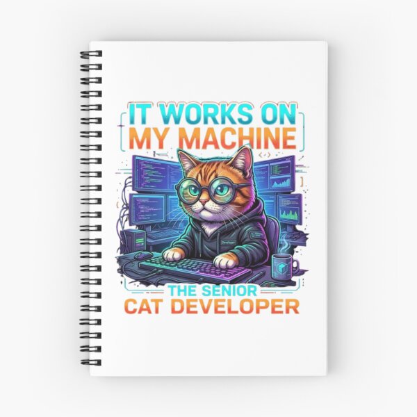 Item preview, Senior Developer Cat – It Works On My Machine designed and sold by PrintforDesign.