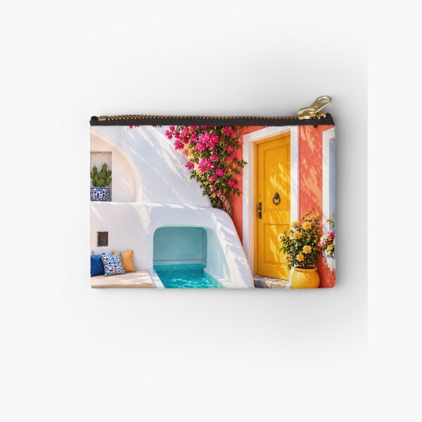 Item preview, Mediterranean Bloom Paradise – Santorini Summer Escape designed and sold by aliyehc.