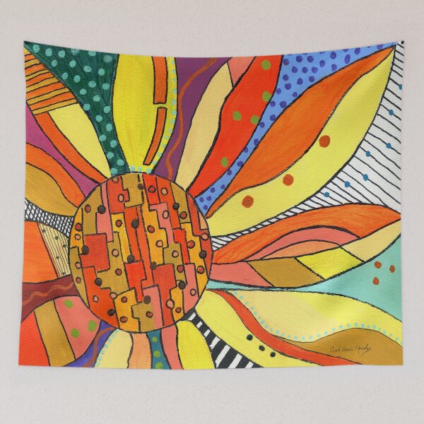 Item preview, 103 Cubic Sunflower - Cecile Grace Charles - The Sunflower Project designed and sold by CecileCharles.