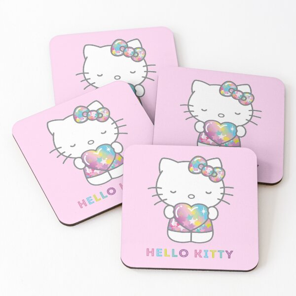 Item preview, Adorable Pink Magical Rainbow Hello Kitty Heart Sparkle Design designed and sold by iloveyourcupid.