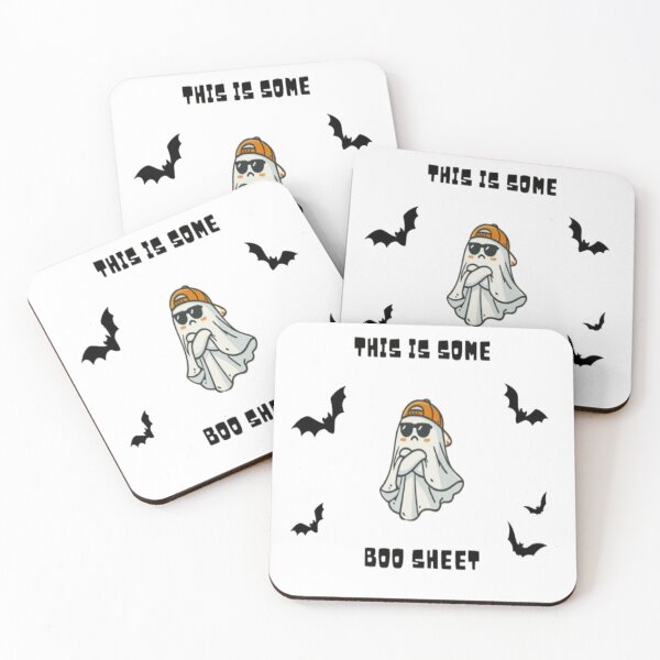 Item preview, Spooky Season Cute Ghost Boo Sheet Design designed and sold by Design-MSG.